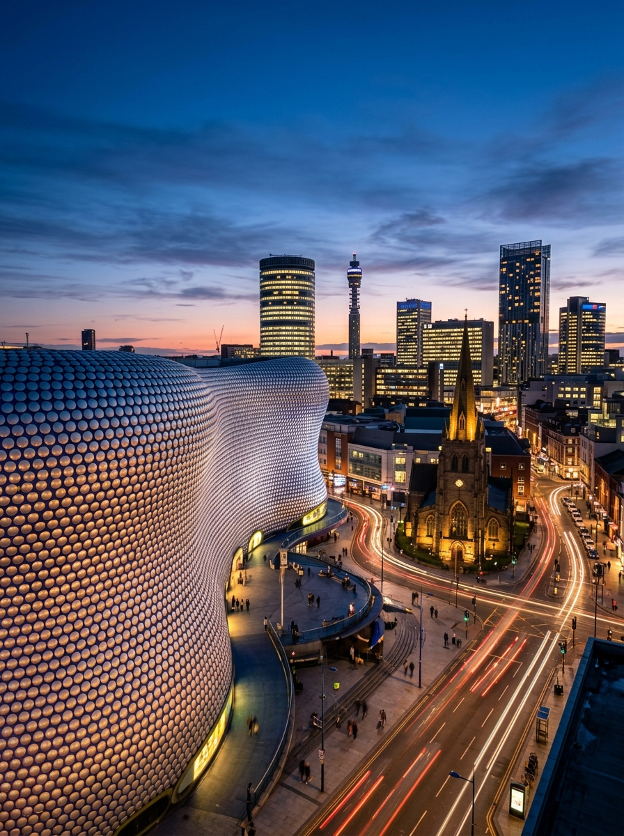 Iconic Selfridges architecture at Bullring in Birmingham, United Kingdom
